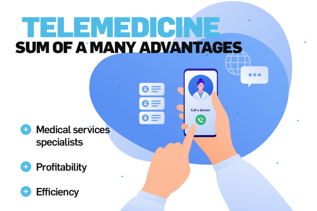 Telemedicina - suma mai multor avantaje, infografic cu principalele beneficii